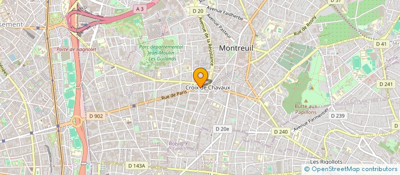 localisation de l'entreprise SPFPL JH à MONTREUIL
