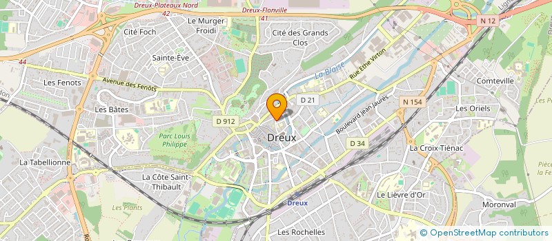 localisation de l'entreprise SPFPL JMY 28 à DREUX