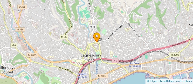 localisation de l'entreprise SPFPL JOURNO AXEL  CAGNES-SUR-MER