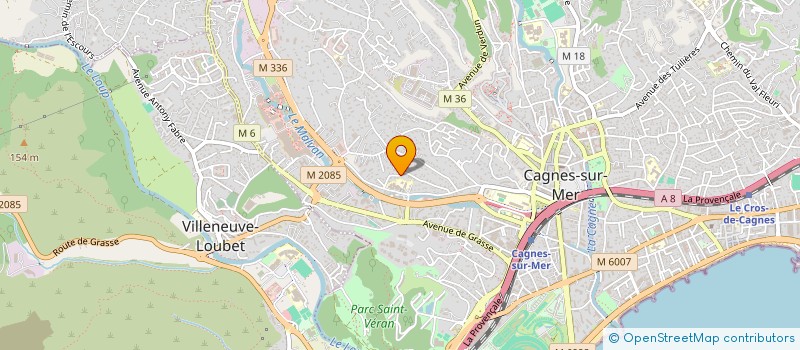 localisation de l'entreprise SPFPL JULIEN ARVICE  CAGNES-SUR-MER