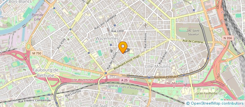 localisation de l'entreprise SPFPL KANT à LILLE