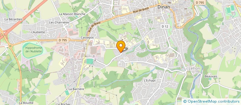 localisation de l'entreprise SPFPL KERLU  DINAN