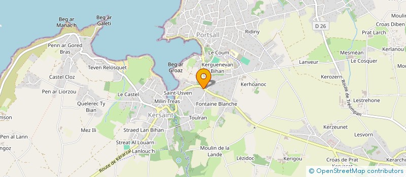 localisation de l'entreprise SPFPL KERSENT PORSAL  PLOUDALMEZEAU