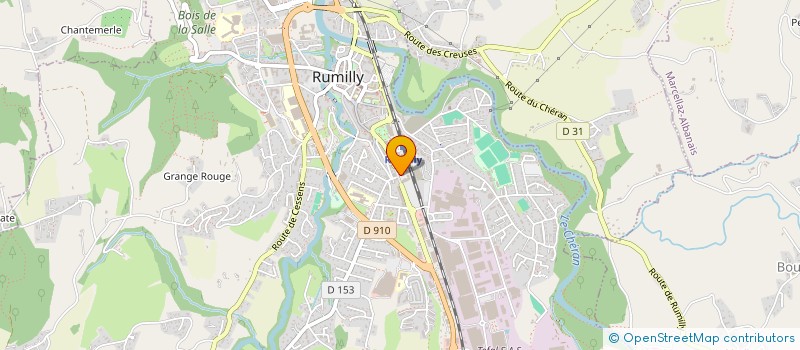 localisation de l'entreprise SPFPL KOCH-CHEVALIER  RUMILLY