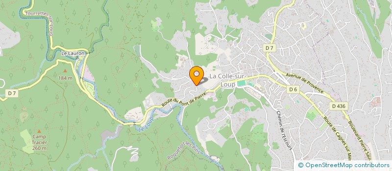 localisation de l'entreprise SPFPL KOKCHA INVEST à LA COLLE-SUR-LOUP