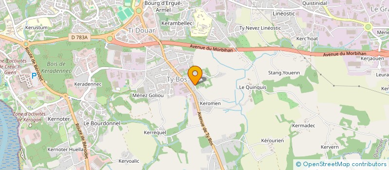 localisation de l'entreprise SPFPL KOLLO PARTICIPATIONS  QUIMPER