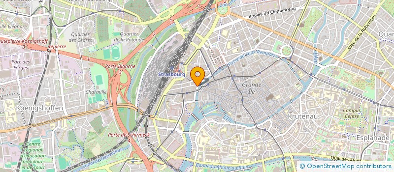 localisation de l'entreprise SPFPL KREUTTER à STRASBOURG