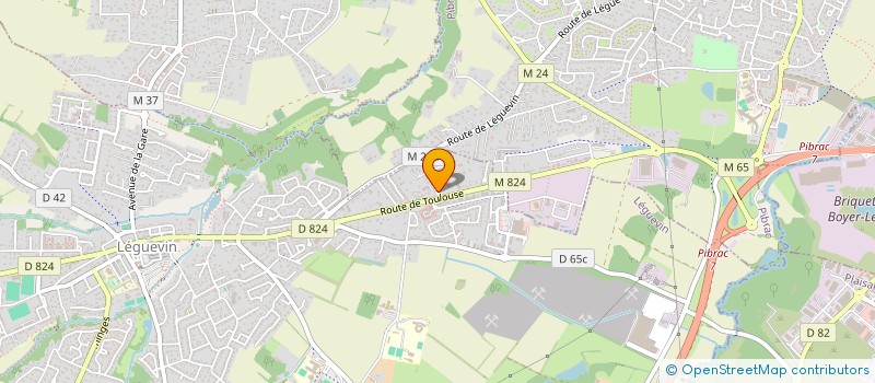 localisation de l'entreprise SPFPL L.A HOLDING  LEGUEVIN