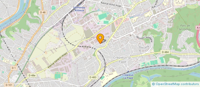 localisation de l'entreprise SPFPL L.S.A.  RILLIEUX-LA-PAPE