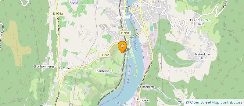 localisation de l'entreprise SPFPL LA MAILLARDE  SEYSSEL