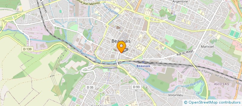 localisation de l'entreprise SPFPL LA TAPISSERIE  BEAUVAIS