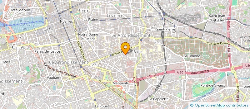 localisation de l'entreprise SPFPL LACARELLE INVEST  MARSEILLE