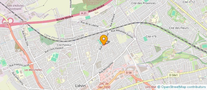 localisation de l'entreprise SPFPL LAMPISTE PHARMA  LIEVIN