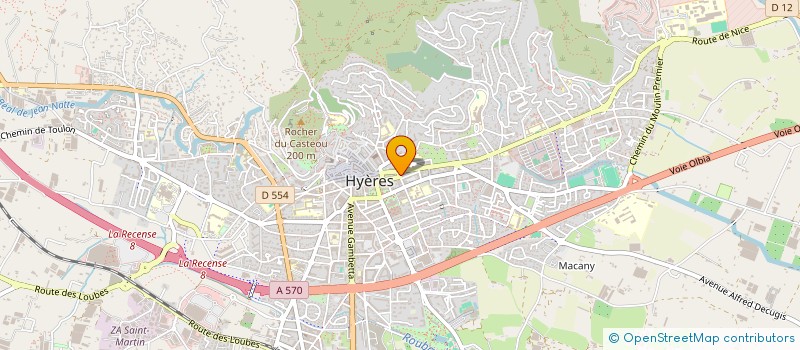 localisation de l'entreprise SPFPL LAURIE COHEN ORTHODONTISTE à HYERES