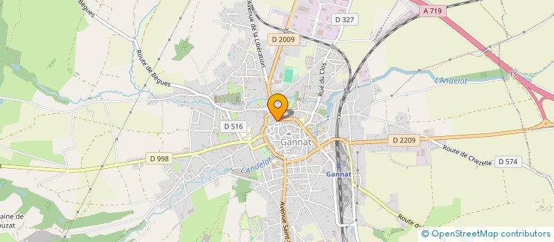 localisation de l'entreprise SPFPL LE DONJON  GANNAT