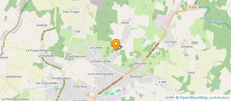 localisation de l'entreprise SPFPL LEGACY GROUP  ROCHECHOUART