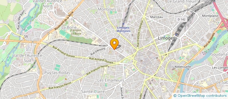 localisation de l'entreprise SPFPL LEMAIRE à LIMOGES