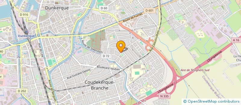 localisation de l'entreprise SPFPL LIDWINE PAGNY  COUDEKERQUE-BRANCHE