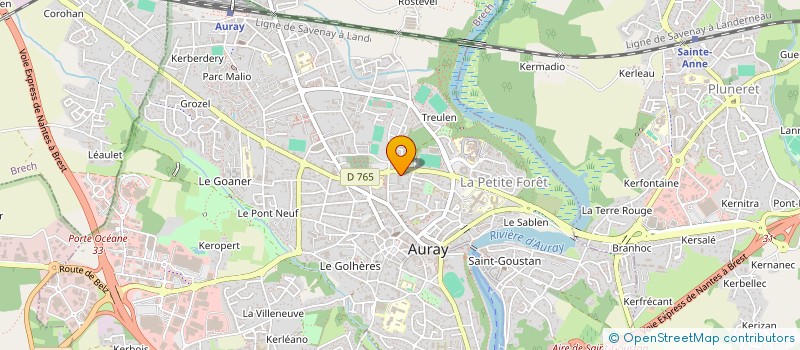 localisation de l'entreprise SPFPL LINK INVEST à AURAY