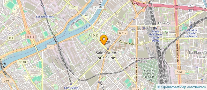 localisation de l'entreprise SPFPL LMGX à SAINT-OUEN-SUR-SEINE