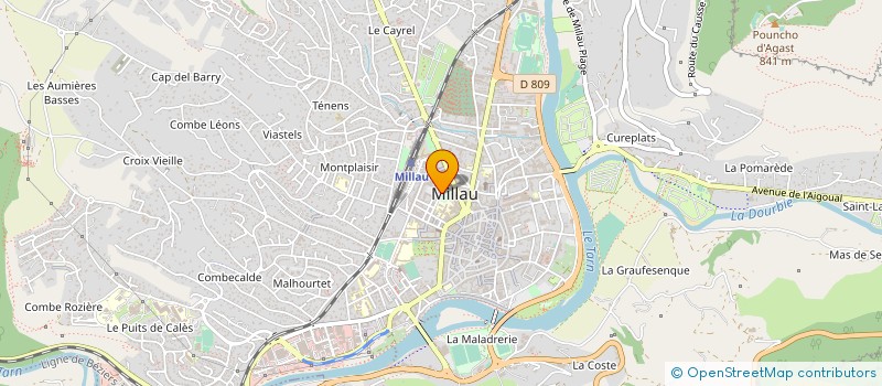 localisation de l'entreprise SPFPL LOUNA  MILLAU