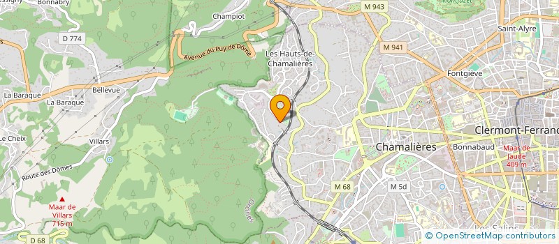 localisation de l'entreprise SPFPL M.P.M  CHAMALIERES