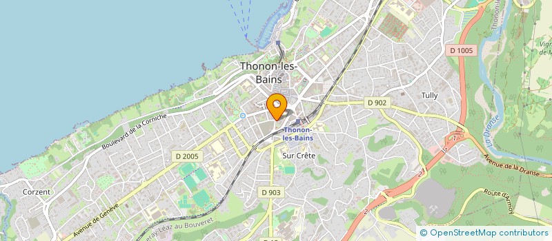 localisation de l'entreprise SPFPL MARGAUX BARRIERE A.C.B. à THONON-LES-BAINS