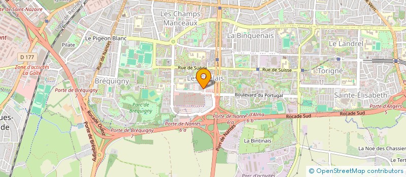 localisation de l'entreprise SPFPL MARIN  RENNES