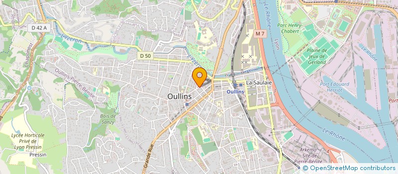 localisation de l'entreprise SPFPL MATHOS  OULLINS-PIERRE-BENITE