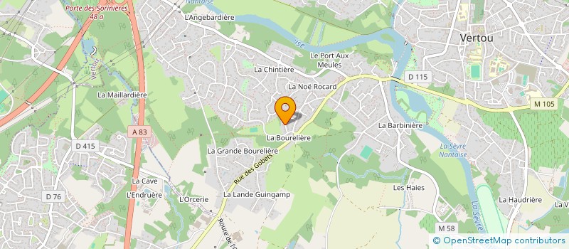 localisation de l'entreprise SPFPL MAUD MAQUIGNEAU à VERTOU