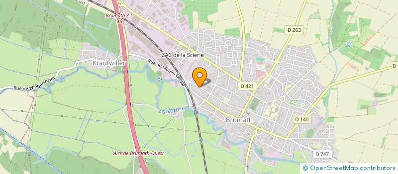 localisation de l'entreprise SPFPL MAXART  BRUMATH