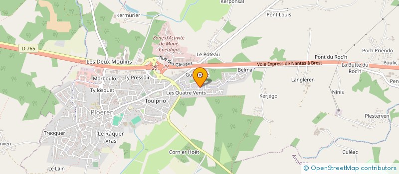 localisation de l'entreprise SPFPL MAXVAL  PLOEREN