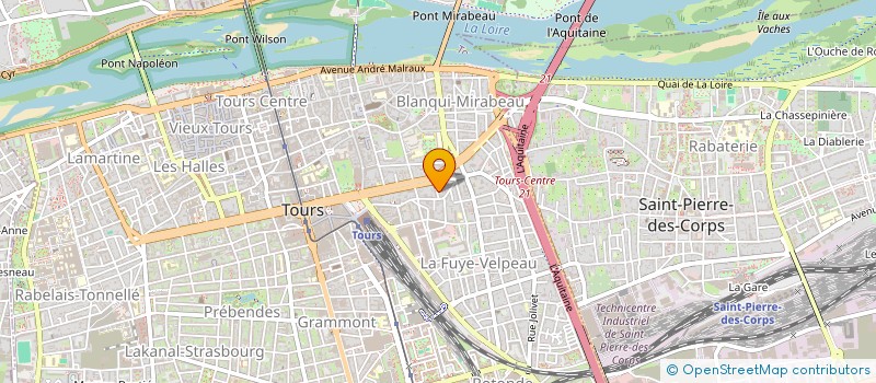 localisation de l'entreprise SPFPL MCCB PHARMA  TOURS