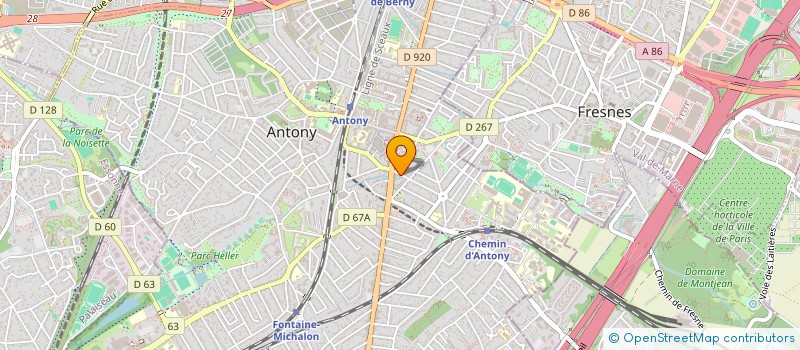 localisation de l'entreprise SPFPL MEDIKA à ANTONY