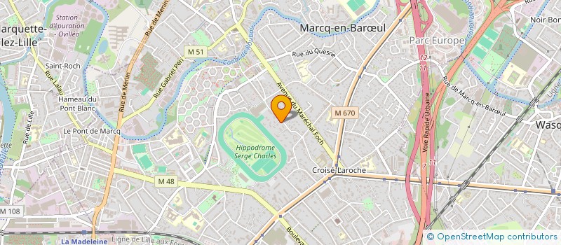 localisation de l'entreprise SPFPL MHLB à MARCQ-EN-BARŒUL