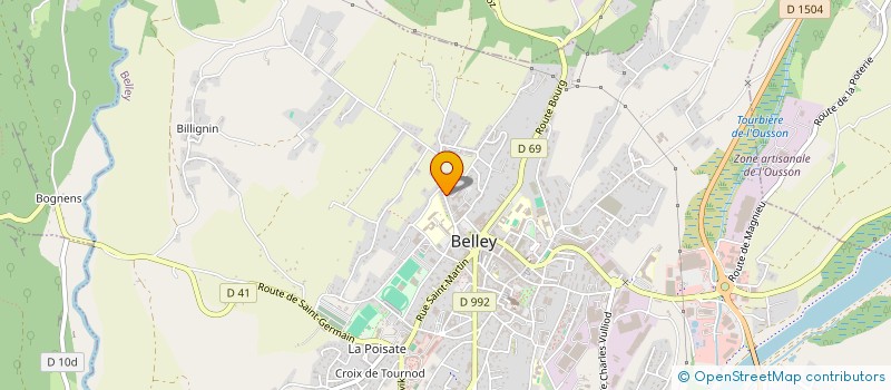 localisation de l'entreprise SPFPL MMB  BELLEY