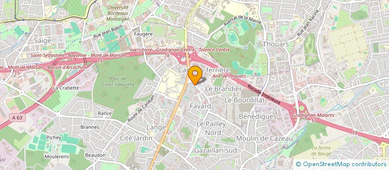 localisation de l'entreprise SPFPL MOLINIER 2  GRADIGNAN