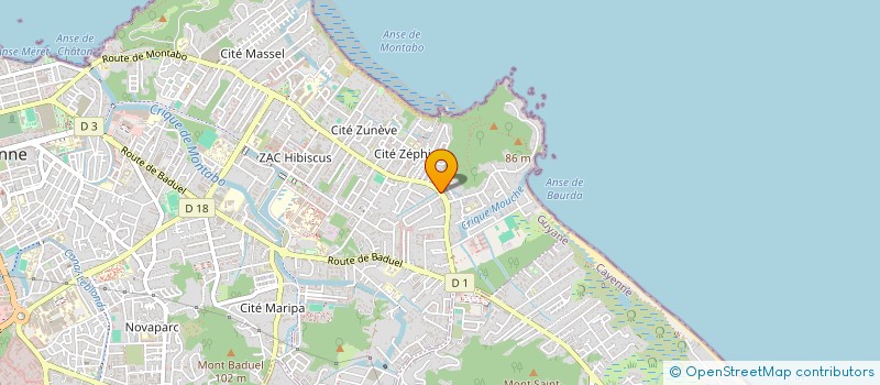 localisation de l'entreprise SPFPL MONTABO LUCE LONG-HIM-NAM  CAYENNE