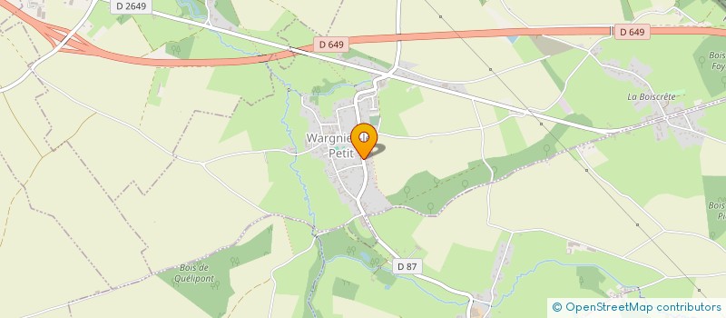 localisation de l'entreprise SPFPL MOREAU à WARGNIES-LE-PETIT