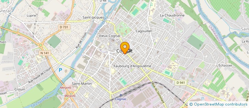 localisation de l'entreprise SPFPL MU  INVEST  SAINTES