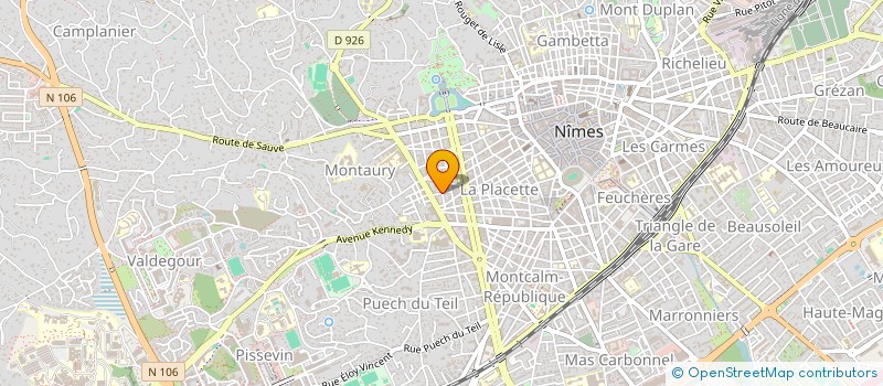 localisation de l'entreprise SPFPL N.SAMMUT  NIMES