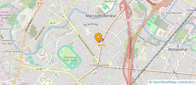 localisation de l'entreprise SPFPL NOT à MARCQ EN BAROEUL