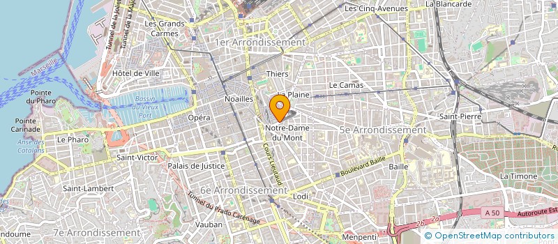localisation de l'entreprise SPFPL OP BARTHELEMY  MARSEILLE