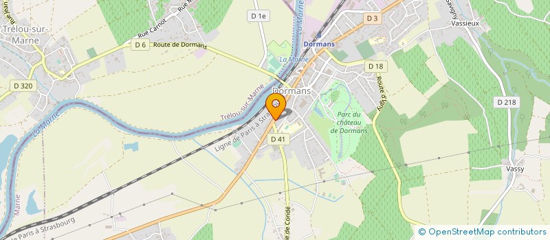 localisation de l'entreprise SPFPL OPALINE  DORMANS