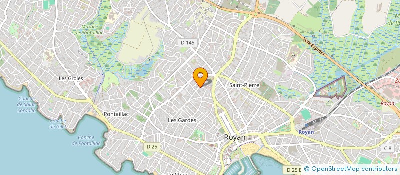 localisation de l'entreprise SPFPL ORLOT  SAINT-SULPICE-DE-ROYAN