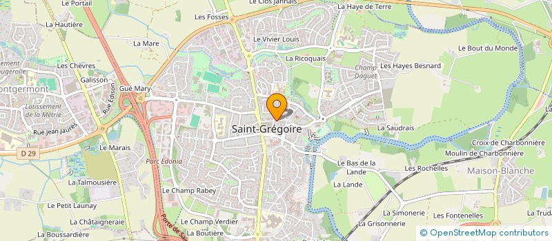 localisation de l'entreprise SPFPL OZ  SAINT-GREGOIRE