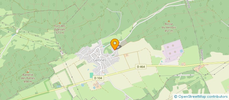 localisation de l'entreprise SPFPL P2CM  GENNES