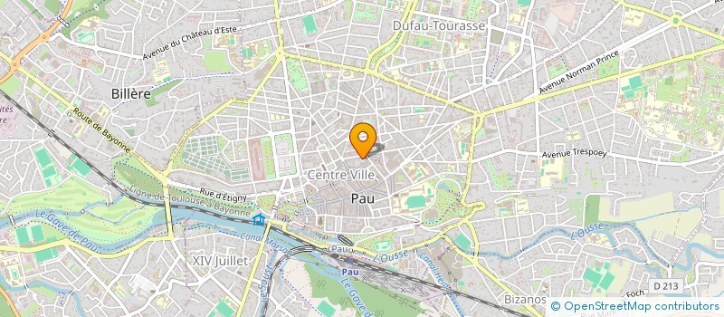 localisation de l'entreprise SPFPL PALAIS DES PYRENEES à PAU