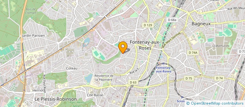 localisation de l'entreprise SPFPL PAULOIN à FONTENAY-AUX-ROSES