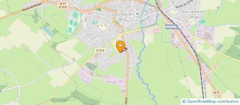 localisation de l'entreprise SPFPL PDK  GOURNAY-EN-BRAY